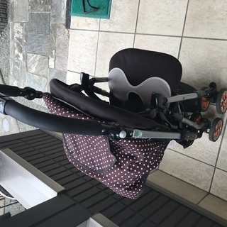 交渉中です。  Aprica　ベビーカー　ショコラ　ポルカ　ドットオレンジの画像