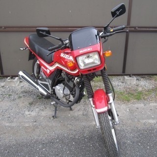整備済み、原付２種　ＧＳ１２５　赤　安く売ります。全国配送ＯＫ!!