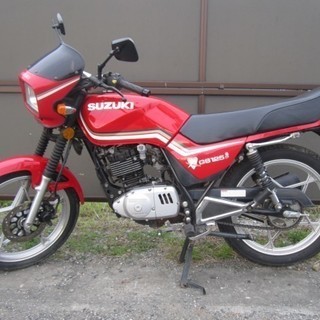 整備済み、原付２種　ＧＳ１２５　赤　安く売ります。全国配送ＯＫ!!の画像