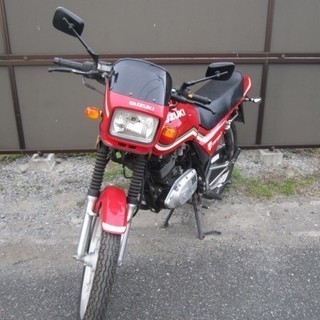 整備済み、原付２種　ＧＳ１２５　赤　安く売ります。全国配送ＯＫ!!の画像