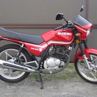 整備済み、原付２種　ＧＳ１２５　赤　安く売ります。全国配送ＯＫ!!の画像
