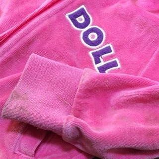 ベビードール パーカーミッキー80cmピンクの画像