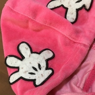 ベビードール パーカーミッキー80cmピンクの画像