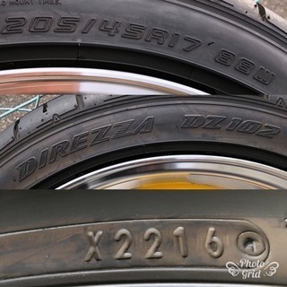 17インチホイール  タイヤ付き4本の画像