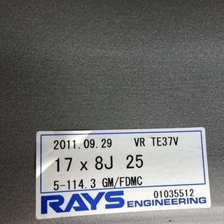 17インチホイール  タイヤ付き4本の画像