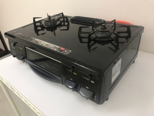 お客様感謝デー10％OFF【リサイクルサービス八光　田上店　安心の1か月保証　配達・設置OK】Rinnai リンナイ RT61GH-R KGE61PBR LPG ガスコンロ プロパン 右強火力 ブラック