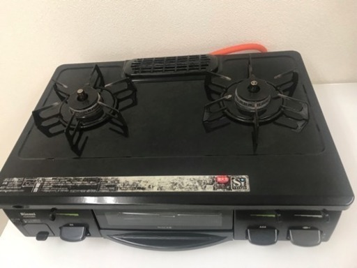 お客様感謝デー10％OFF【リサイクルサービス八光　田上店　安心の1か月保証　配達・設置OK】Rinnai リンナイ RT61GH-R KGE61PBR LPG ガスコンロ プロパン 右強火力 ブラック