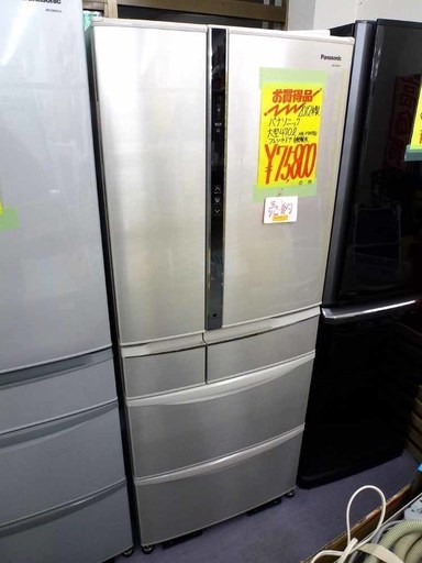 手稲リサイクル　パナソニック 470リットル　2012年製 冷蔵庫 NR-FTM476S  ￥69,800-