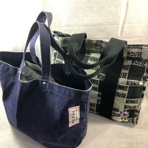 本日限定値下げ　2,000円　旧一澤帆布製　ミニトート　＆　ミニーマウス・トート　2個セット