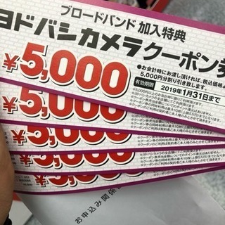 ヨドバシカメラクーポン25000円分