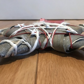 ★クリスマス★北欧で買った木の皮で作った大きな星のオーナメントの画像
