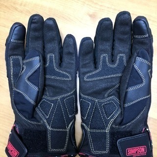SIMPSONレディースバイク用グローブWMサイズ ブラックの画像