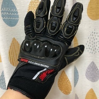 SIMPSONレディースバイク用グローブWMサイズ ブラックの画像