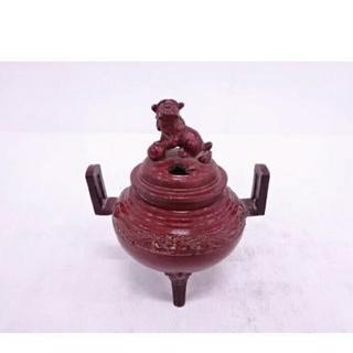 香炉 龍紋耳付香炉 骨董 茶道 香道 香道具 茶道具 アンティークの画像