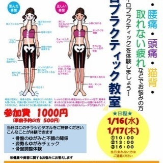 カイロプラクティック教室&体験会！！