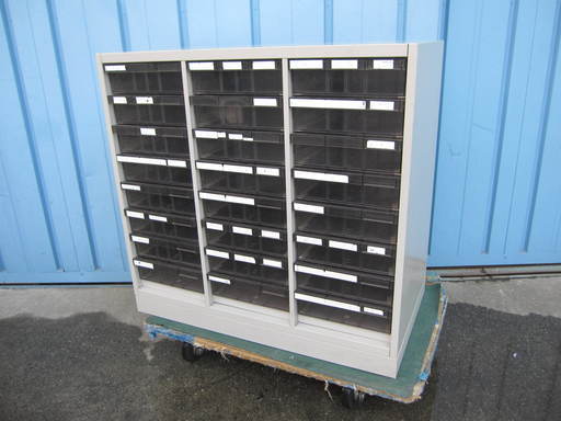3列クリスタルトレイ　レターケース　プラスチック　書類棚　キャビネット　書庫　Ｗ830ｍｍ