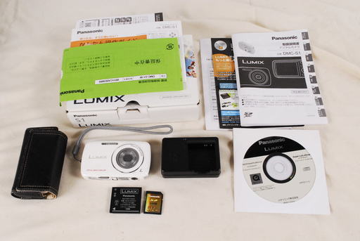 7464　美品 Panasonic　パナソニック　 LUMIX DMC-S1 バッテリー　SDカード　充電器　取扱説明書付　アントレ