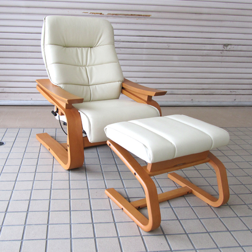 FUJI FURNITURE/冨士ファニチア パーソナルチェア リクライニングソファ 椅子 スツール（オットマン）付