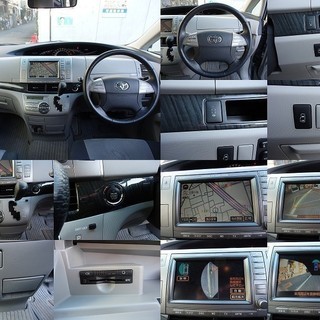 期間限定値下げ中‼️☆車検Ｈ31年8月 Ｈ19年　エスティマ　アエラス パワスラ フロント・サイド・バックカメラＰスタート スマートキー ＨＤＤ DVD　８人乗り☆の画像