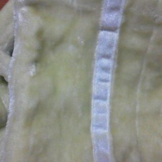  【新品 未使用】二枚重ね アクリル毛布 シングル マスカットグリーンの画像