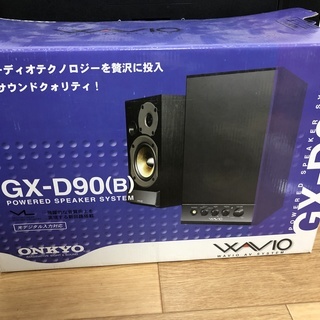 ONKYO GX-D90 アンプ内蔵スピーカー WAVIO/ハイレゾ対応 ブラック GX-D90(B) の画像