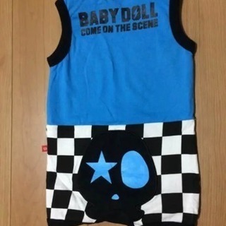 BABY DOLL のノースリーブロンパース size:70の画像