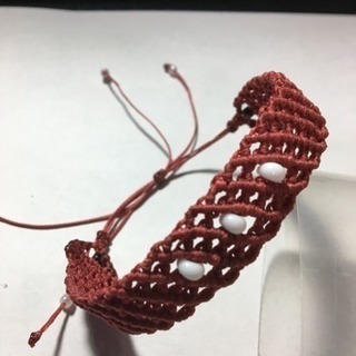 ブレスレット ハンドメイド マクラメ 編み 運気アップ