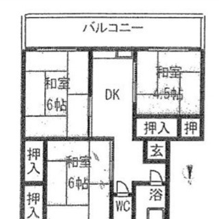 【成約済】桑野3Kアパート 共益費込 敷礼無 フリーレント1ヶ月付 - 郡山市