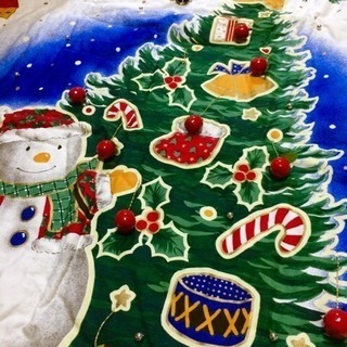 X'mas★光るBIGツリータペストリー★蓄光の画像