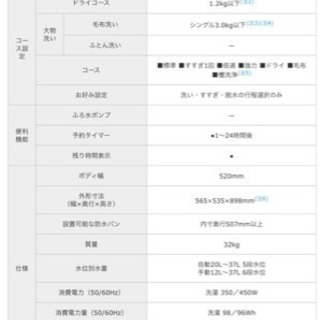 【取引中】シャープ 洗濯機 ES-GE55N 2014年の画像