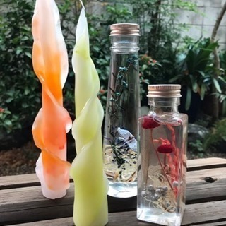 2019年新しいこと始めませんか？ハーバリウム＆フリルキャンドル作り