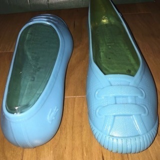 新品 LACOSTE ラコステ♪レディース ラバーシューズ 靴 長靴 レインシューズ 海 プール ビーチ 夏フェスの画像