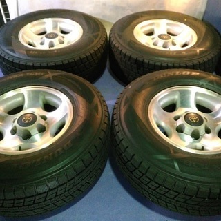 【95％富山】80ランクル純正 275/70R16 日本製ダンロップ 80系 ランクル80 トヨタ純正 サーフ プラド 中古/4本 TOYOTA ランドクルーザー