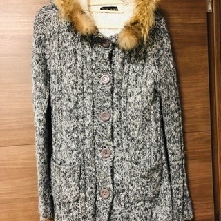 CECIL McBEE ニットカーディガン Mサイズ グレー