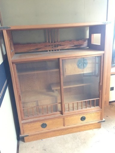 屋久杉 茶箪笥 幅100×奥行39×高さ120cm 美品