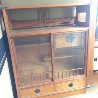 屋久杉 茶箪笥 幅100×奥行39×高さ120cm 美品