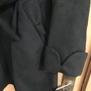 レディース コート 黒 ロング 未使用の画像