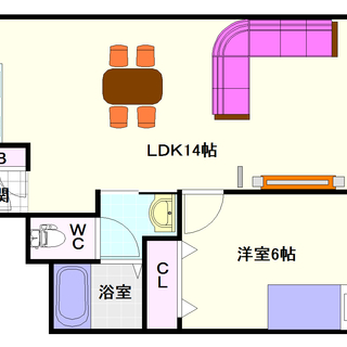【三宝ビル】3号タイプ！1ＬＤＫタイプ！追い炊き付でいつでもお風呂♪
