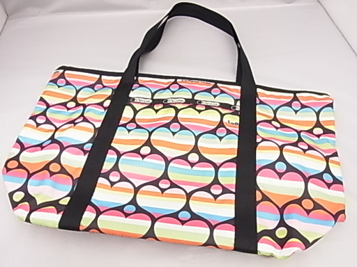 美品 LESPORTSAC レスポートサック ショルダーバッグ ハート柄