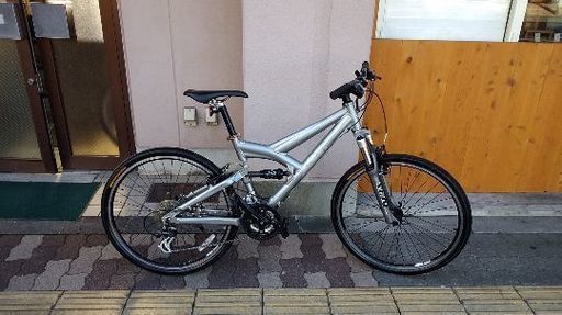 GIANT WARP(S)26吋 フルサスMTB アルミ/24speed/グレー (自転車