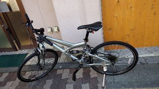 GIANT WARP(S)26吋 フルサスMTB アルミ/24speed/グレー (自転車