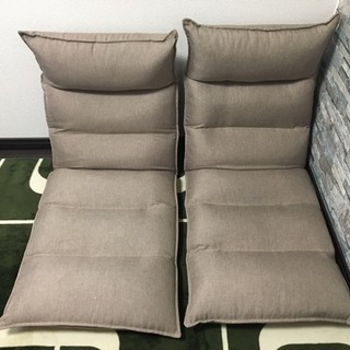 折りたたみ式ソファー2脚セットの画像