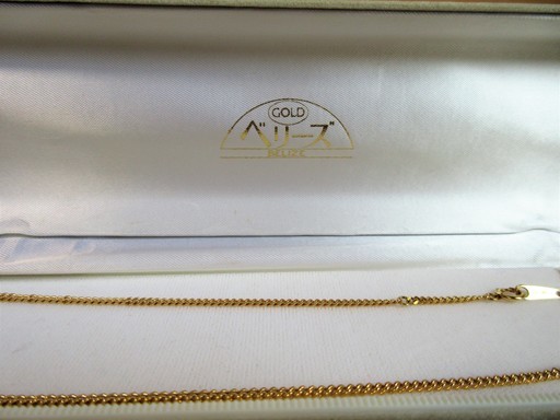 ☆ゴールドベリーズ GOLD BELIZE K18 18金 チェーンネックレス 40cm 6g◆首もとを上品に♪