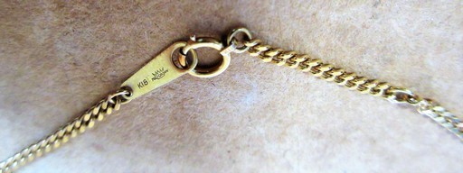 ☆ゴールドベリーズ GOLD BELIZE K18 18金 チェーンネックレス 40cm 6g◆首もとを上品に♪