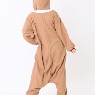 トナカイ きぐるみ ベージュ コスチューム コスプレ フリーサイズ 男女兼用 衣装 クリスマス 新品 未使用 未開封の画像