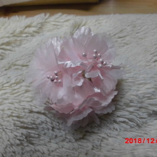 髪飾り　　造花　Ｕピン①の画像