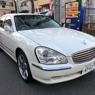 平成16年シーマ450 本革ナビ地デジカメラ社外ホイール、車検3...