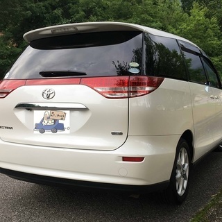平成19年エスティマ.豪華装備のG.人気のパール.予備車検付き.機関良好.広島の画像