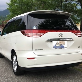平成19年エスティマ.豪華装備のG.人気のパール.予備車検付き.機関良好.広島の画像