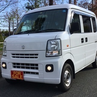 車検32年4月 4WD切替式エブリイバン 珍しい純正フォグ付 お...